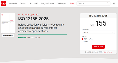 歷史性突破 | 盈峰環(huán)境主導(dǎo)！首個(gè)由中國(guó)企業(yè)牽頭編制的環(huán)衛(wèi)裝備ISO國(guó)際標(biāo)準(zhǔn)正式發(fā)布！